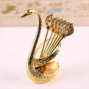 ✨🔥Hot Sale 50% OFF🎁Creative swan design coffee stirring spoon set (6 spoons)✈️Buy more save more🔥